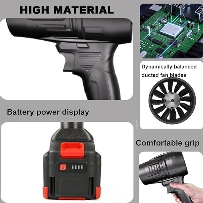 (Double Battery) Cordless Portable Wireless Pressure Washer Gun 48V 12000mAh High Pressure Water Gun for Car Wash & Bikes Cleaning with Adjustable Nozzles & 5M Hose Pipe Car