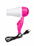 Professional Hair Dryer for Women & Men | Foldable Hot & Cool Air Hair Dryer with Concentrator Nozzle | Fast Drying Low Noise Hair Styling Dryer for Home & Travel (Pack of 1)