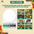 SF-400 Digital Kitchen Weighing Scale | 10Kg x 1g Precision | Food Scale with LCD Display for Cooking, Baking, Meal Prep & Healthy Diet | (White)