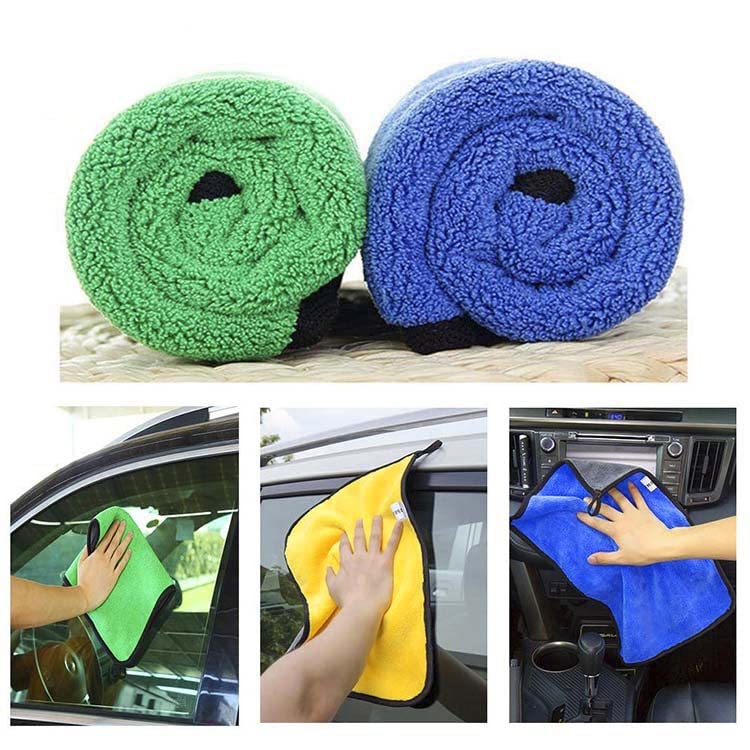 Heavy Microfiber Cloth for Car Cleaning and Detailing, Double Sided, Extra Thick Plush Microfiber Cloth, Lint-Free, 800 GSM (Size 40cm x 40cm)