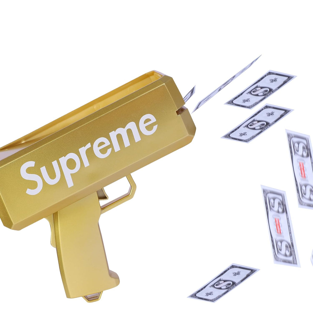 Super Gun Indian Money Gun Cash Cannon for Punjabi Wedding, Parties and Fun Includes 100 Fake Dollars