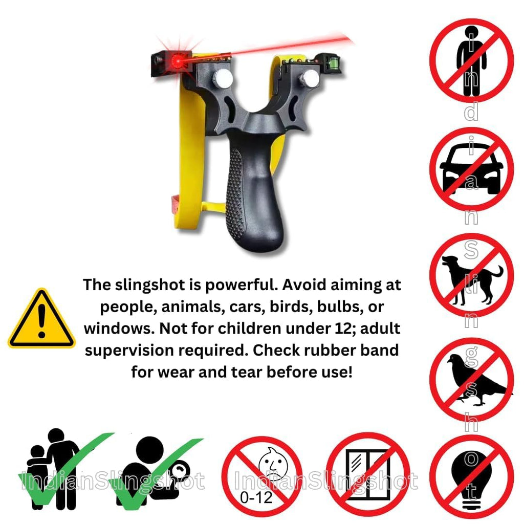 Gulel Toy Sling Shot Catapult for Adults & Beginners Outdoor Recreational Toy Set for Youth Fun Fitness Slingshot for Target Practice, Games & Adventure Activities